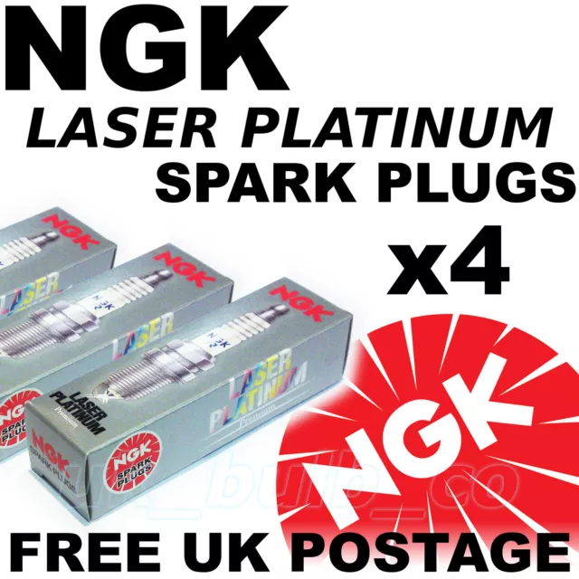 4x NGK Platinum UPGRADE Spark Plugs For Ford FIESTA 1.3 ENDURA-E SEFI 1995->02