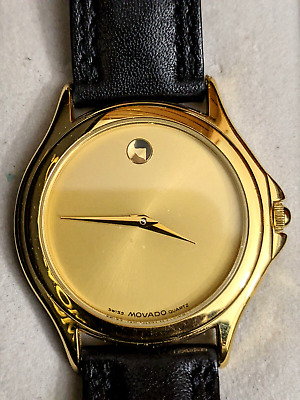Movado 87-E4-0863 Museum Classic Men's Watch oro riempito MSRP$ 895