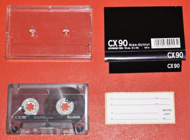 Scotch CX 90 Audio Cassette Vierge Bande Cei Position I