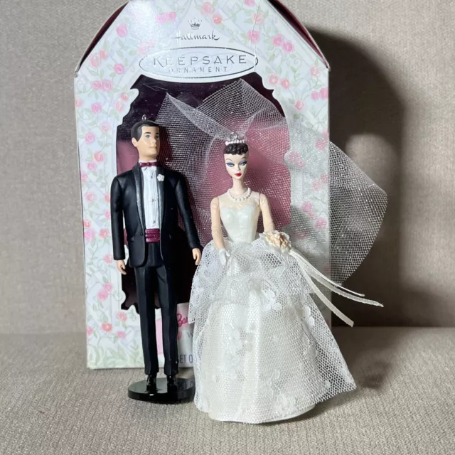 1997 Hallmark Keepsake Ornament BARBIE and KEN Wedding Day & Wedding Day Barbie