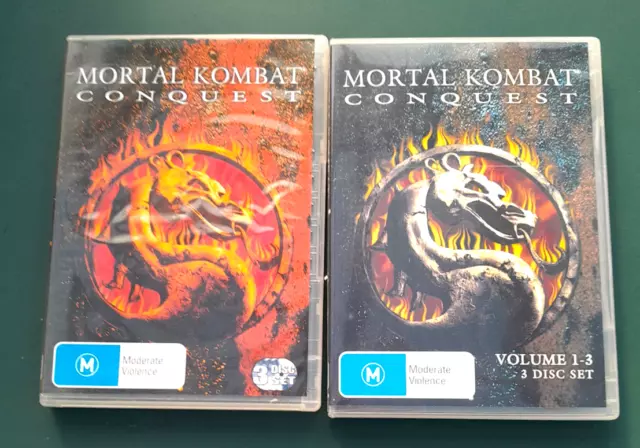 MORTAL KOMBAT CONQUEST  Complete Series Vols 1 to 6  DVD set Region 4