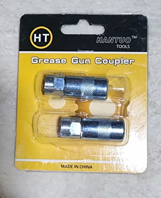 Hantou 2-Pack Grease Gun Couplers for Hand Operated Grease Guns