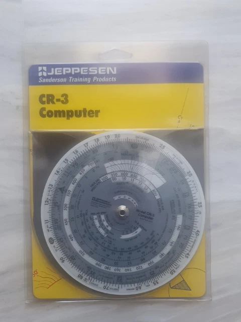 REGOLO JEPPESEN CR-3 COMPUTER NAVIGAZIONE AERONAUTICO + MANUALE ITALIANO omaggio