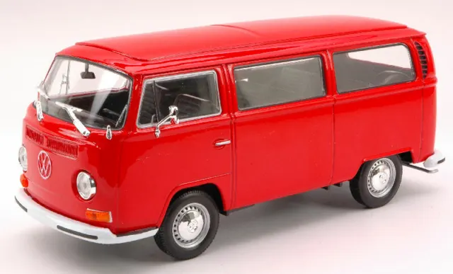 Volkswagen VW Bus T2 1972 Red 1:24 Model 2403 WELLY