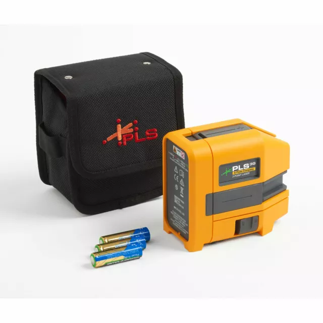 Pacific Laser PLS 3G Z Green Self-leveling 3-Point Laser Level, Bare Tool