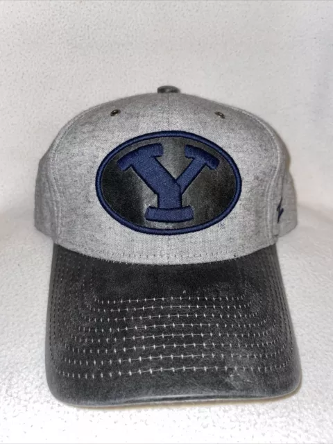 New BYU Cougars Cap Hat - Black / Gray Adjustable New Brigham Young OSFM