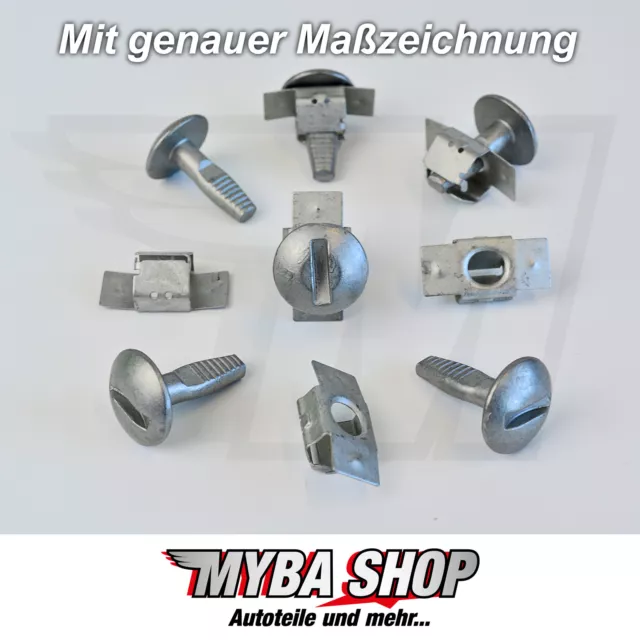 5x SET SCHUTZ UNTERFAHRSCHUTZ METALL CLIPS REPARATUR FÜR PEUGEOT CITROEN #NEU#