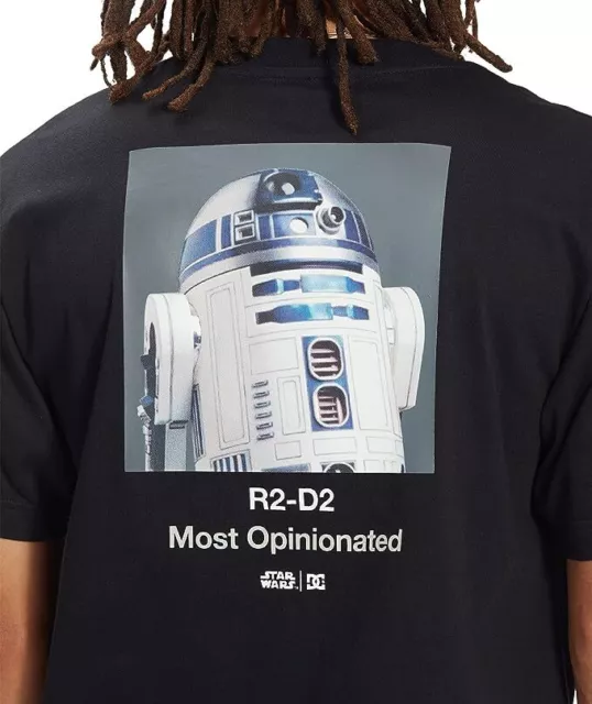 Dc Shoes Limited Edition Star Wars Mens T Shirt.new R2D2 Black Top T Shirt W22