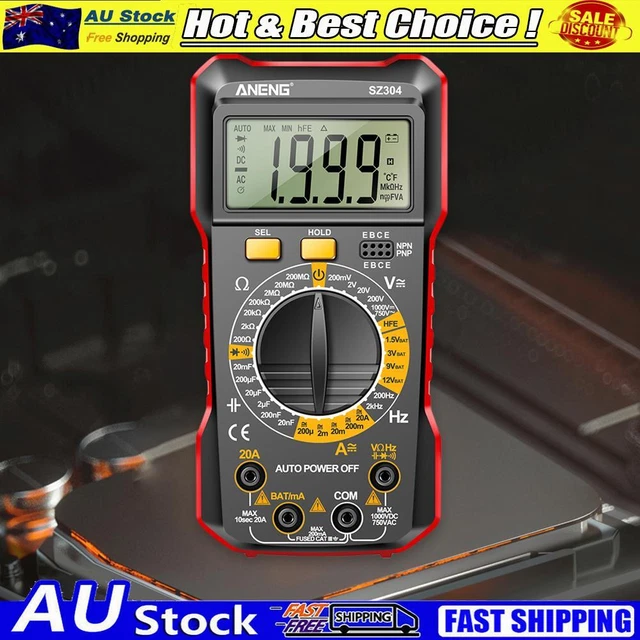 AC/DC Voltage Tester Large Screen Voltage Detector Auto-Ranging Electrical Tools