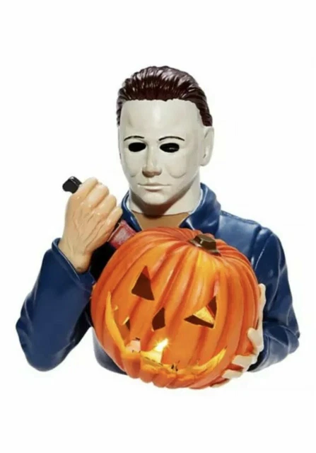 In HAND * Halloween Michael Myers Statue Led Light Up Resin Home Decor Battery