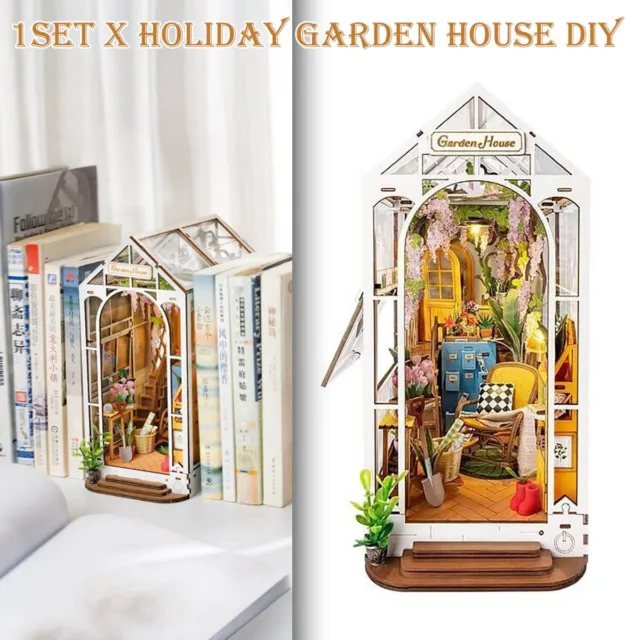 Rolife Book Nook - Holiday Garden House