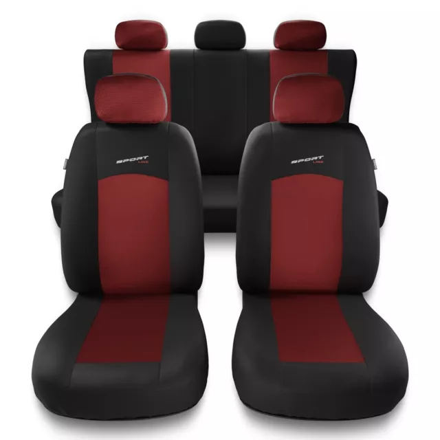 Universale Set coprisedili auto per FIAT PUNTO II GRANDE EVO 2012 - Rosso - S-RD