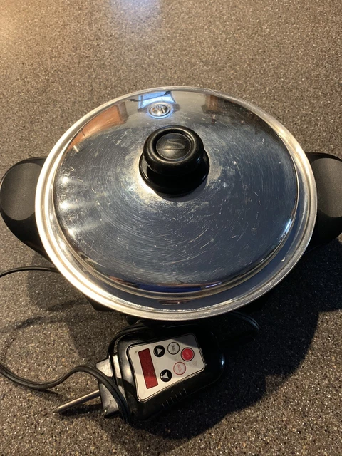Saladmaster Electric Skillet 304/316Ti Titanium Stainless Oil Core SA012OCU Saladmaster Electric Skillet 304/316Ti Titanium Stainless Oil Core SA012OCU