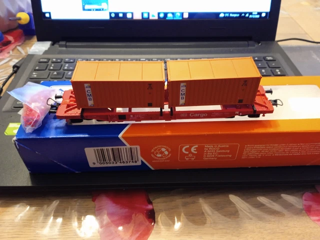Vend wagon roco transport contenais CMB HO REF 46560