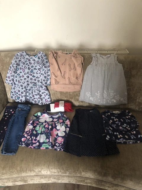 baby girls clothes bundle  x9 items  12-18 months and 1 Half  2 Years 5