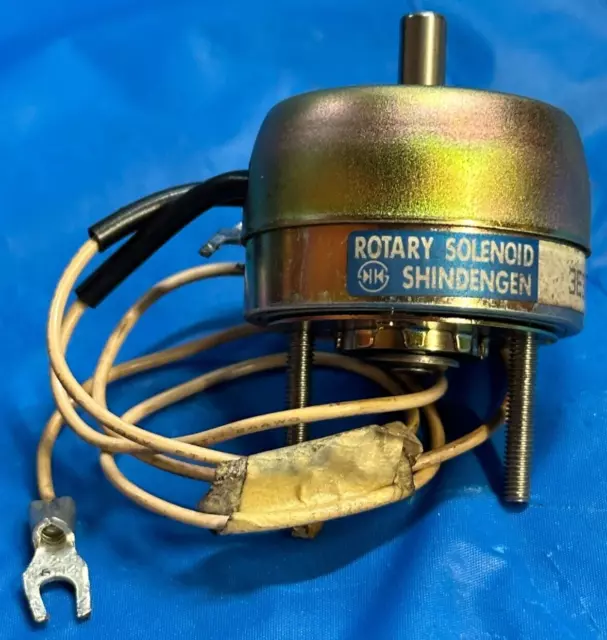 Shindengen Rotary Solenoid 3E35137R.0204 2 Wire Leads 2 Screws Right Rotation