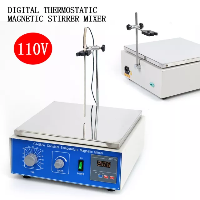 Digital Lab Thermostatic Magnetic Stirrer With Hot Plate Heating Lab Mixer 10L