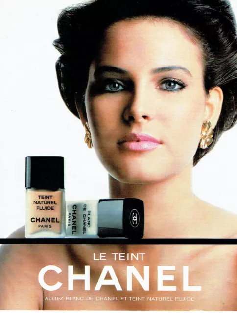 PUBLICITE ADVERTISING  046  1985   Chanel  maquillage  le teint