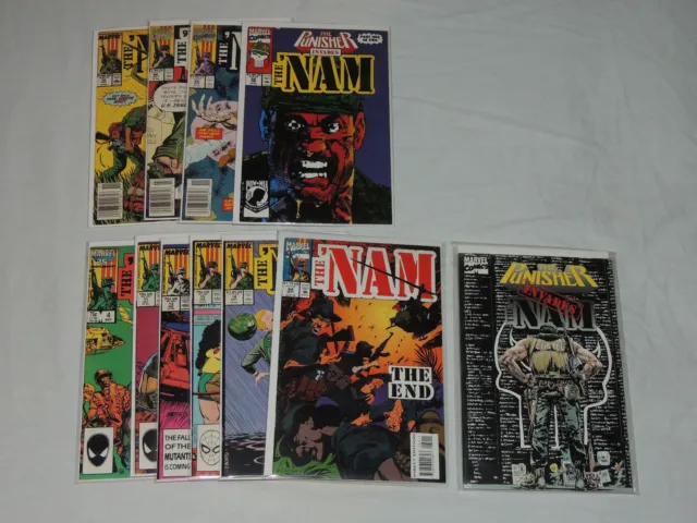 20 Marvel Comics The 'Nam From 4-84; Punisher Invades The Nam Final Invasion Tpb