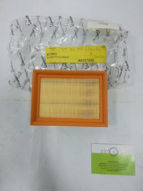 FILTRE À AIR Piaggio Original Gilera GP800 art.871993-852944 EUR 97,18 ...