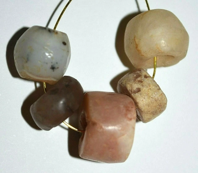 Ancient Agate Stone Excavated Djenne Dig Beads Mali African Trade 1000 Years Old 2