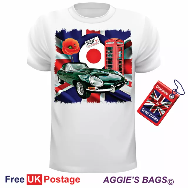 Car Art Design Classic E Type Jag T Shirt Can Be Personalised Unofficial