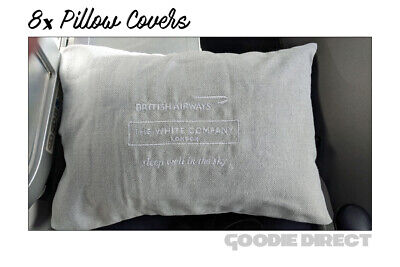 Set of 8 British Airways Pillow Cases The White Company London Pillow case Small