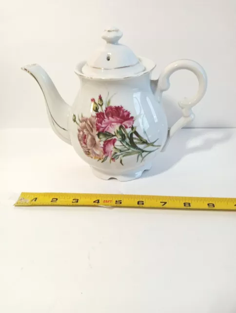 Vintage Price Kensington Potteries Teapot June Floral - England Tag Intact