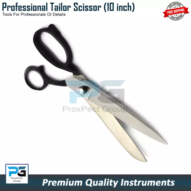 10" Scissors Tailor Scissors Dressmaking Fabric Upholstery Shears Heavy Duty