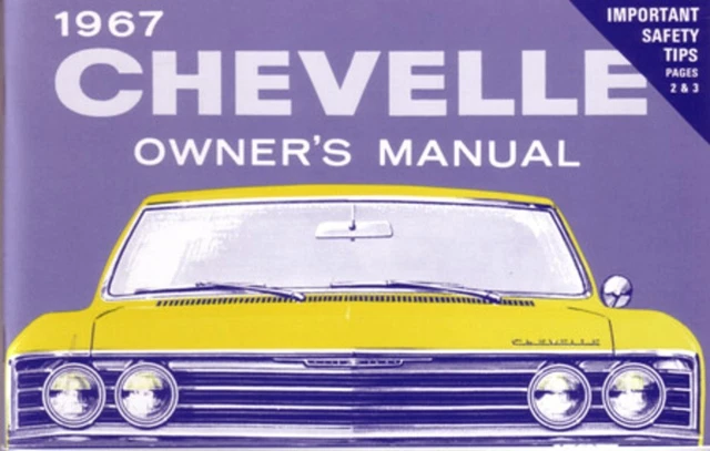 1971 Chevelle, El Camino, Malibu, & SS Owner's Manual Reprint