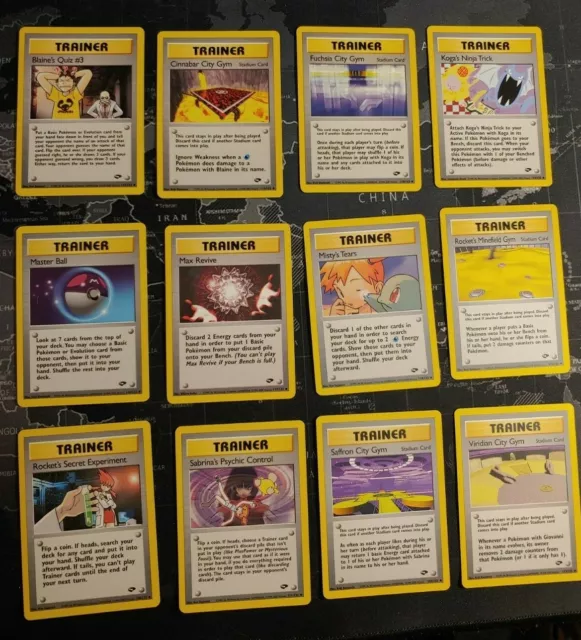 Pokemon Cards 1999 Gym Heroes Set Non-Holo YOU CHOOSE! NM+ #112-132/132