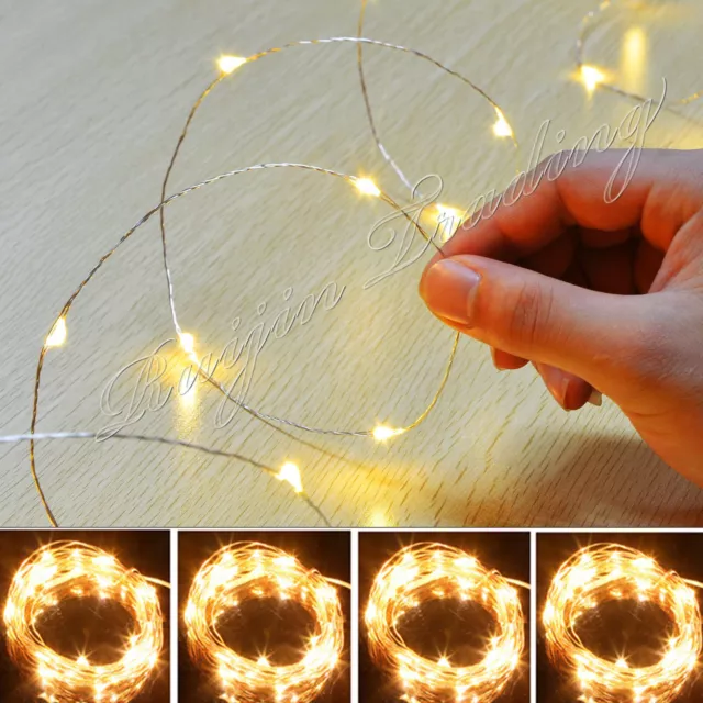 20/30Led Micro Wire String Fairy Party Xmas Wedding Christmas Light