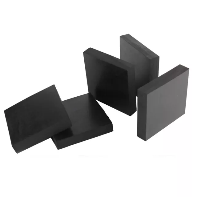 Black Rubber Sheets Pad 50x50mm 100x100mm 200x200mm Thick 5mm 10 15 20 30 50mm