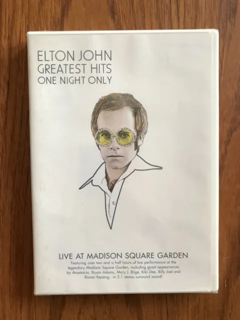 Elton John's Greatest Hits One Night Only Live at Madison Square Garden DVD NEW