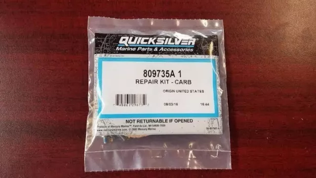 Mercury Marine Quicksilver - New Carburetor Repair Kit - Part#  809735A 1