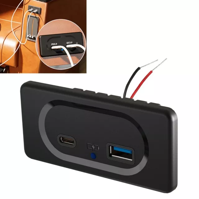 Dual USB Car Charger with Blue LED Indicator & Fireproof Material in 2