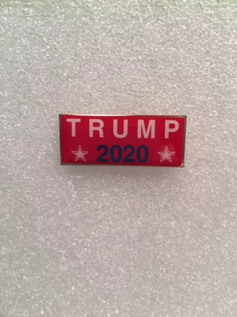 Trump 2020 MADE IN USA President DONALD J TRUMP Patriotic Lapel Pin RED