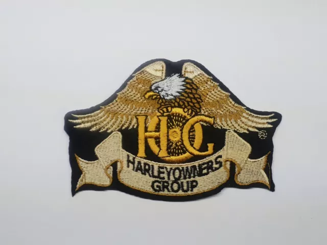 HARLEY DAVIDSON Owners Group iron on or sew on Biker Patch Motorcycle HOG Shield