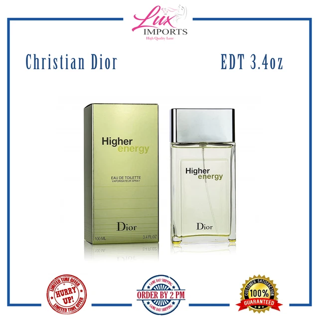 Higher Energy by Christian Dior 3.4oz EDT Spray for Men New In Sealed Box