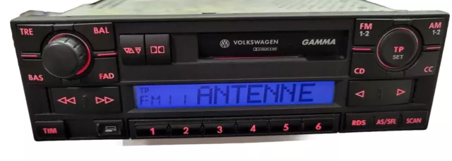 VW Gamma 5 Radio Autoradio Golf 4 Polo Passat 3b 3bg T4 Bora Sharan Oldtimer