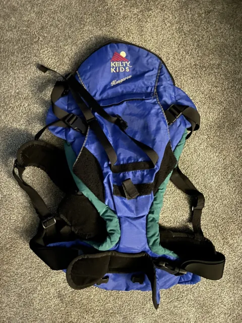 Kelty Kids Kangaroo Infant / Child Carrier Pack Blue BackPack Baby Hikin
