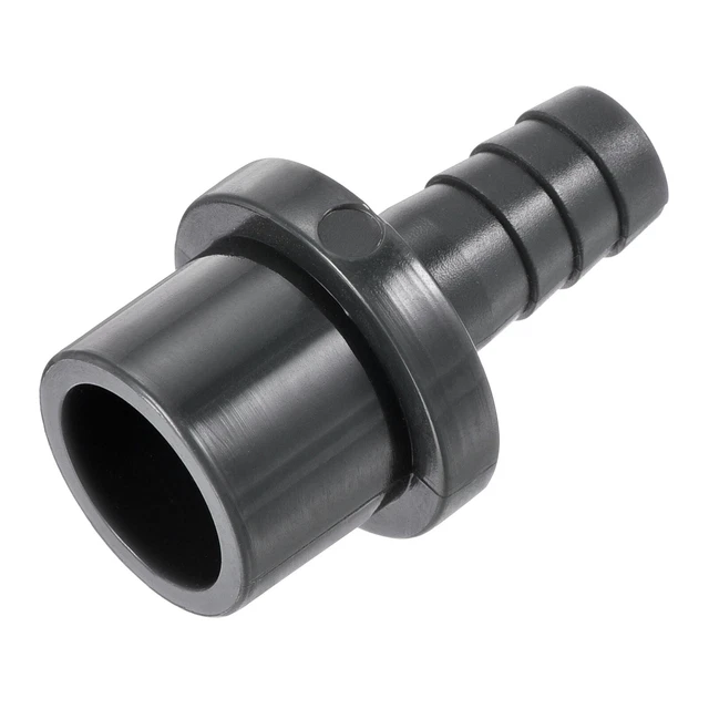 PVC Tuyau Raccord 10mm Barbelé x 20mm OD Tube Adaptateur Tuyau Connecteur Noir