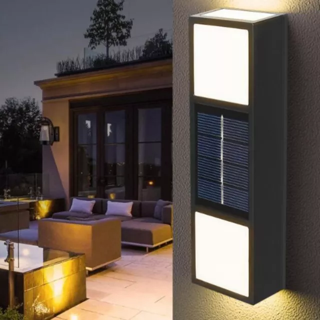 (1) LED Solar Light Outdoor Waterproof Wall Light For Front Door Backyard