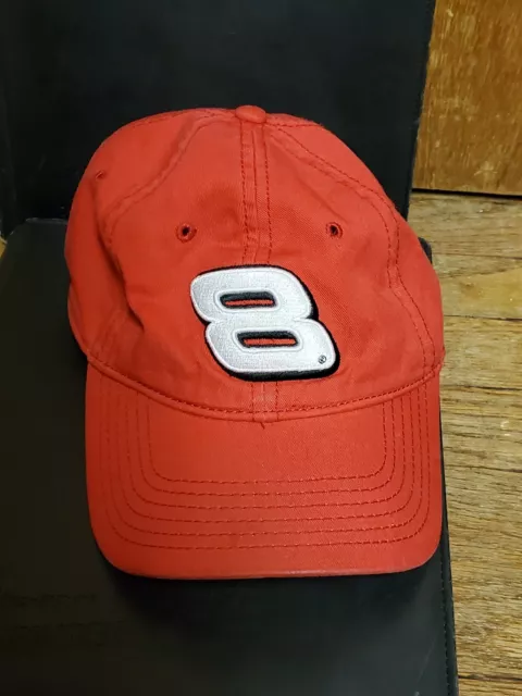 Dale Earnhardt JR #8 Baseball Cap Hat NASCAR Chase AUTHENTICS Red racing