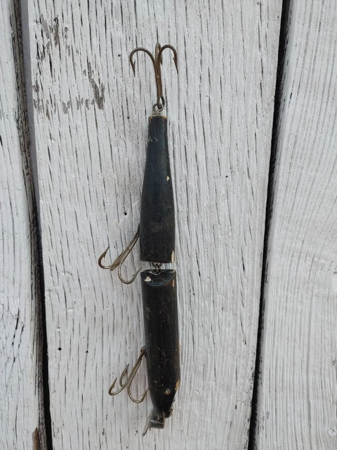 Large Vintage Creek Chub Jointed Pikie Fishing Lure, Display Piece? Large Vintage Creek Chub Jointed Pikie Fishing Lure, Display Piece?