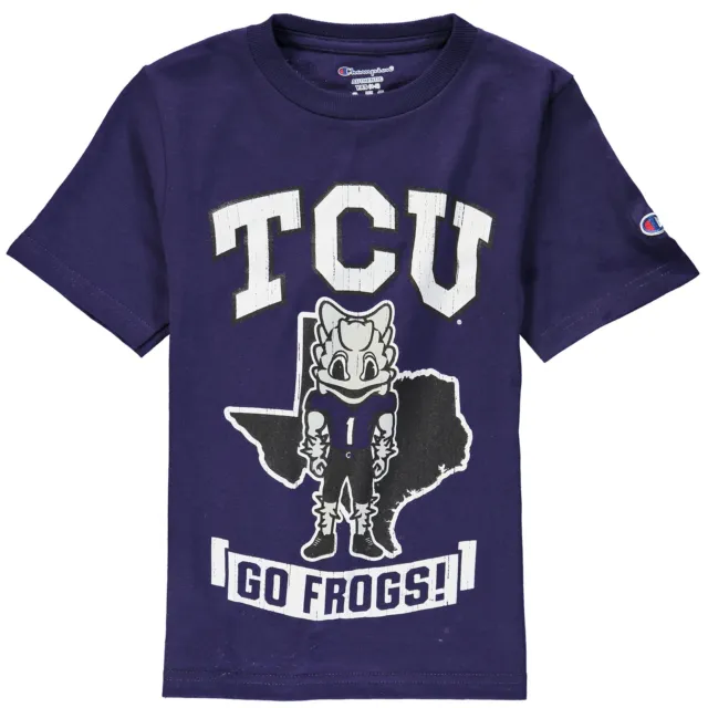 Youth Champion Purple TCU Horned Frogs Strong Mascot T-Shirt