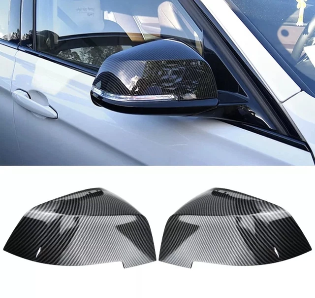 Coques De Rétroviseurs En ABS Carbone Pointu Pour BMW Série 1/2/3 (E81 à E92) - Noir - Neuf