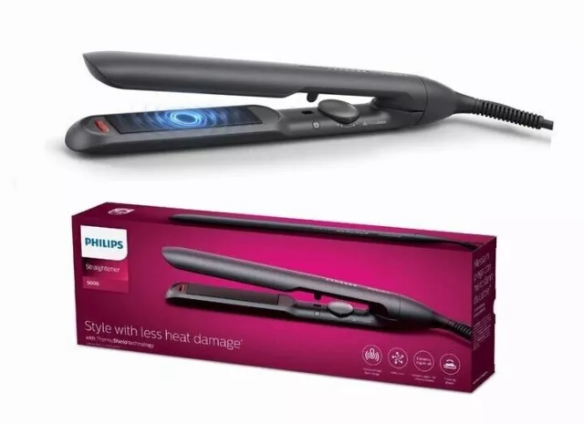 Philips BHS510 Hair Straightener ThermoShield Less Damage Ionization Argan Coati