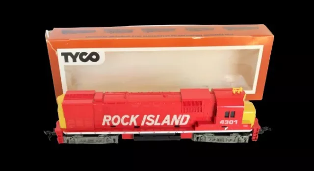 Vtg TYCO HO Scale Alco 430 Diesel Locomotive Engine Rock Island #4301 in Box