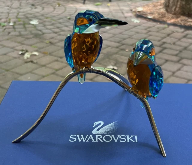 SWAROVSKI Crystal Kingfishers, Blue Turquoise Figurine #9600 000 116 / 0945090 SWAROVSKI Crystal Kingfishers, Blue Turquoise Figurine #9600 000 116 / 0945090